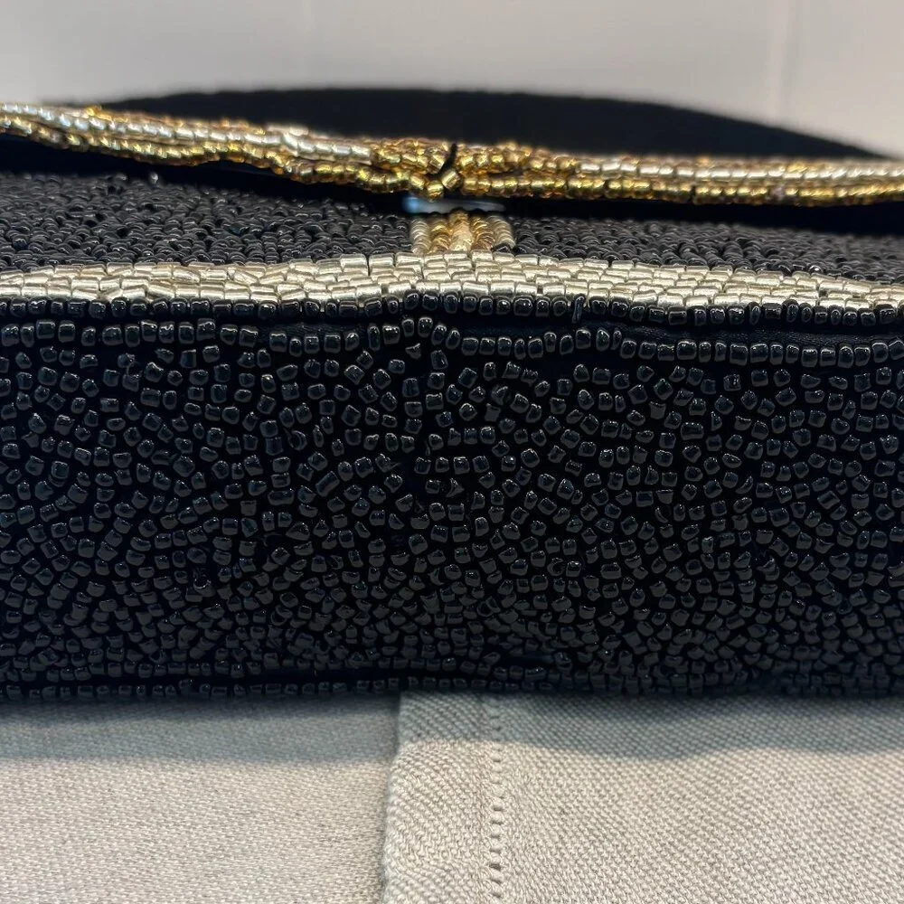 🍸Made in India Beaded Martini Shoulder Bag - Black, Gold & Sliver - Viral Bag🍸